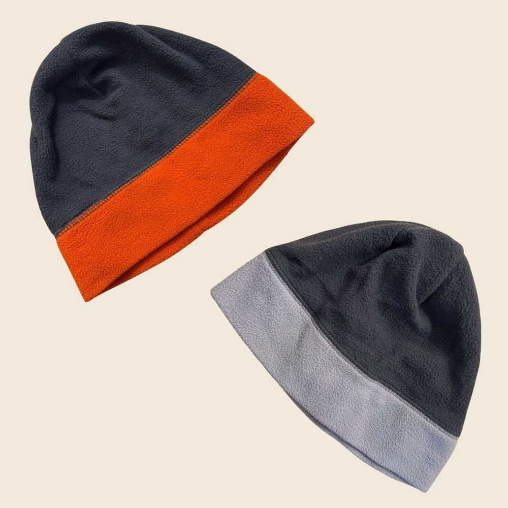 Kids Fleece Beanie Hat Set Size 4 to 7 Winter Cold Weather Hats